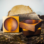 Набор деревянных квадратных тарелок-конфетниц Art of Siberia из сибирского кедра 3 шт. TN20