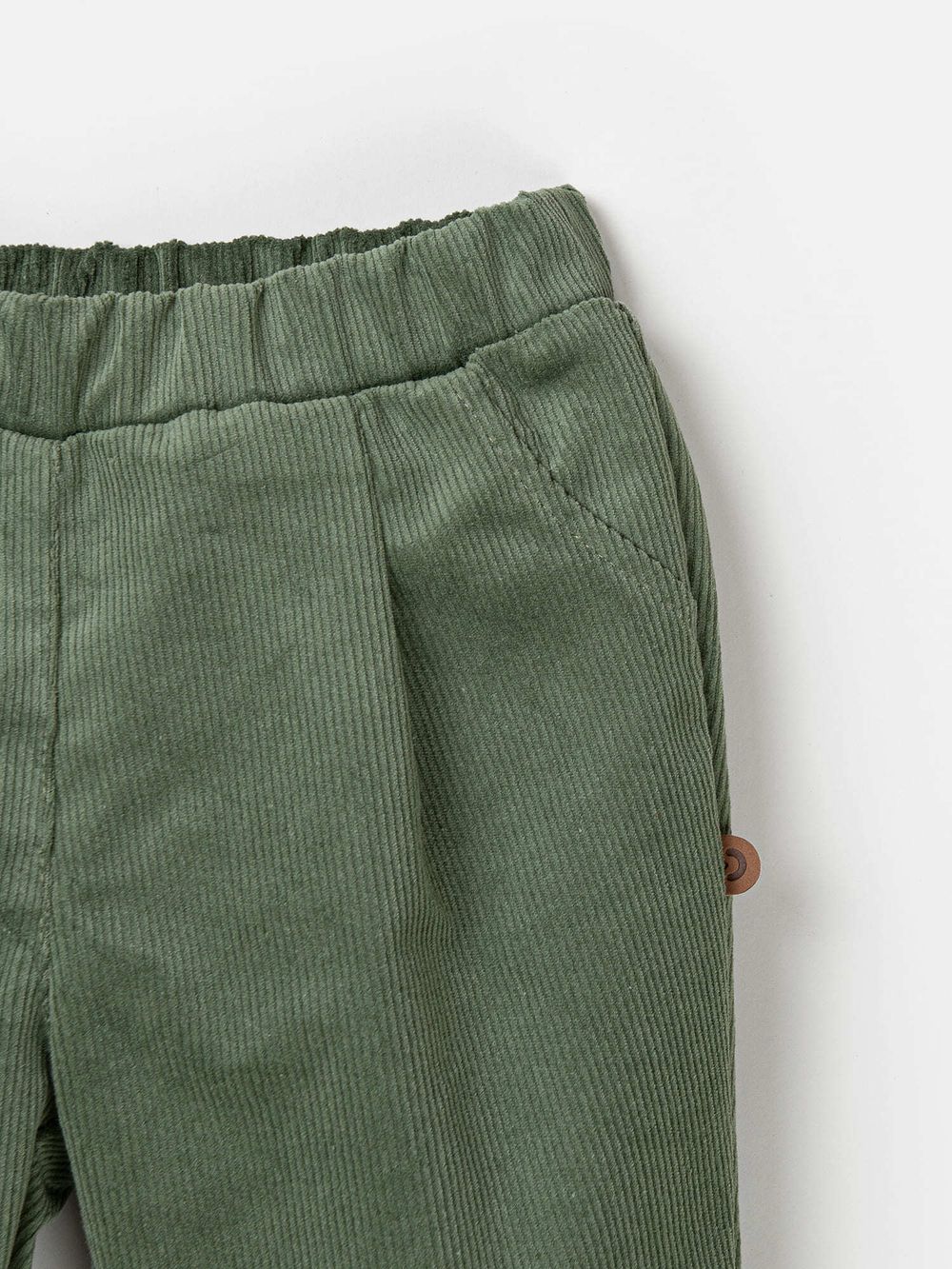 Брюки вельветовые "Олива" 0+
