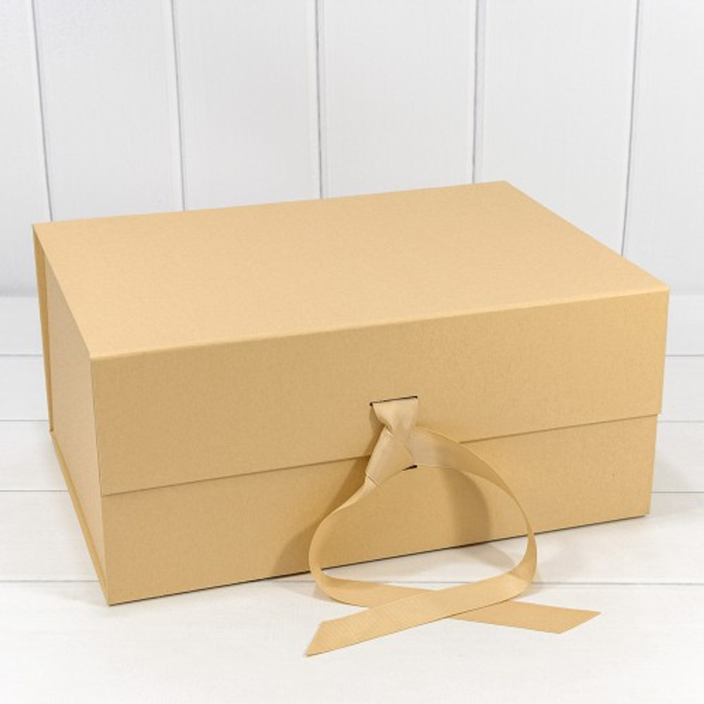 Коробка сборная 39х28х17.8 см на магнитах (Натуральный)