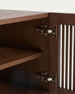 Тумба для обуви Beyla из ясеня с отделкой под орех