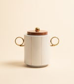 Сахарница — Полоски, белый, 580 мл | Мария Кеслер