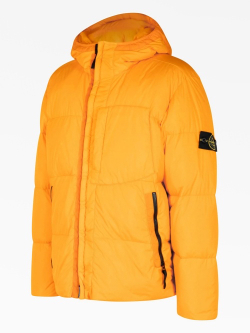 Пуховик Stone Island Orange Garment Dyed Crinkle Reps NY Down