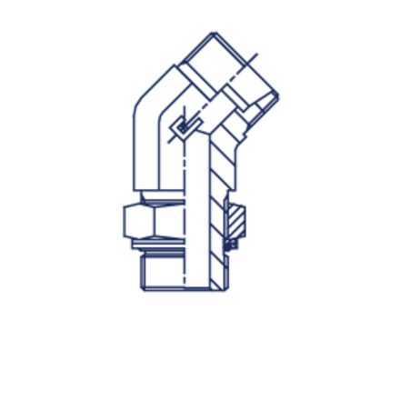 Штуцер FRG45 DS08 BSP 1/4 (корпус)
