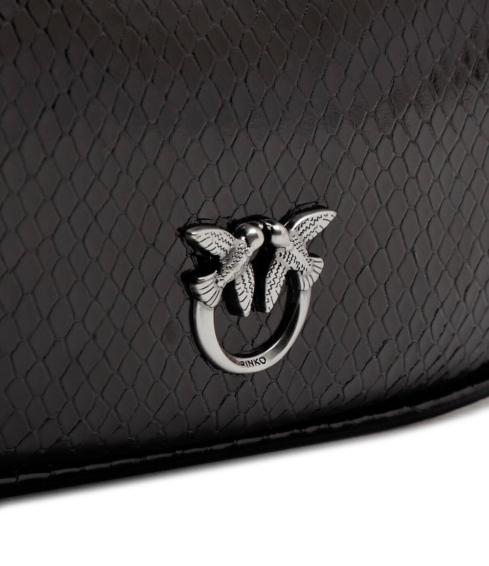 Кожаная сумка хобо brioche classic Pinko - черный(101526 A180)