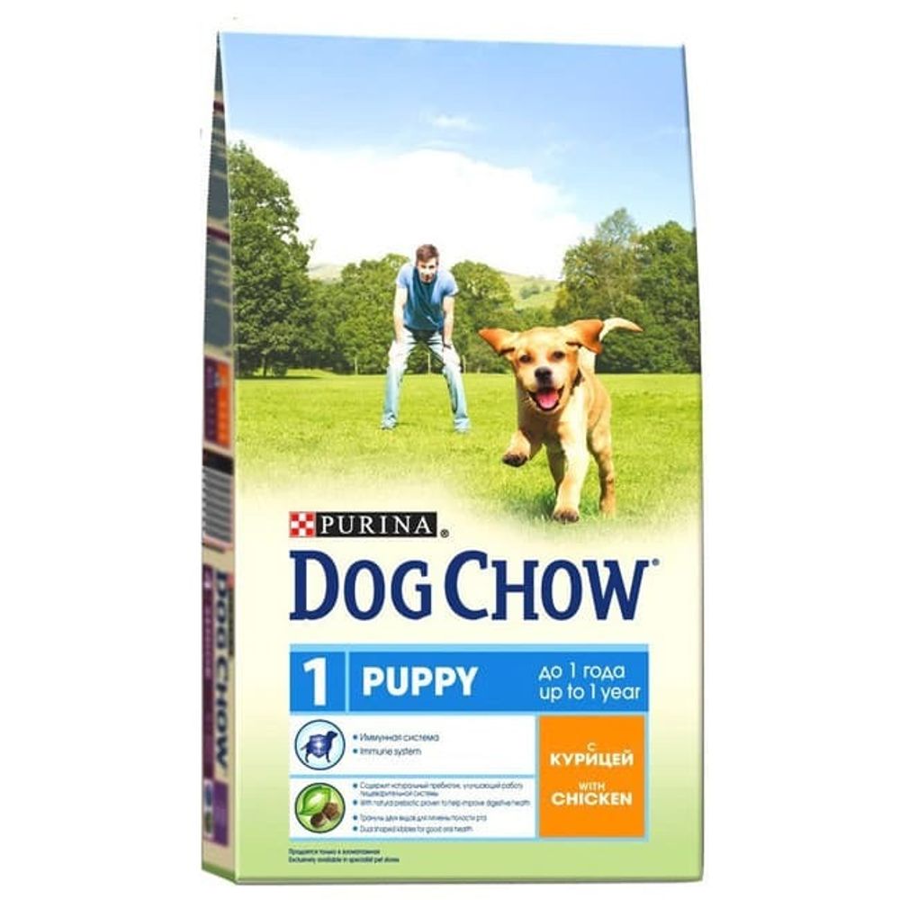 DOG CHOW для щенков с Курицей 800г