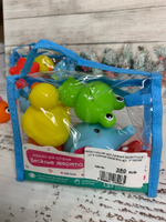 Набор игрушек для купания ЖИВОТНЫЕ 5 шт в сумочке Elefantino арт. IT106296