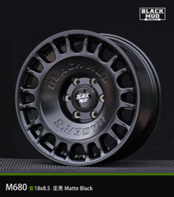 Диск колёсный литой BLACK MUD M680 R17 8.0 ET0 Matte Black