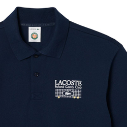 Теннисное поло Lacoste Roland-Garros Edition Petit Pique - navy blue