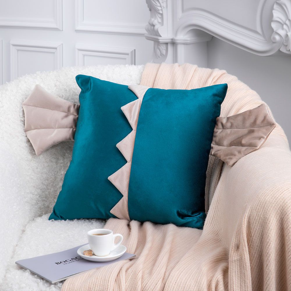 Подушка декоративная Дракон Стар Зеленая