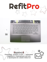 Верхняя панель с клавиатурой (топкейс) для ноутбука Lenovo Legion Y730-15ICH 81HD раскладка - русская, с подсветкой, серый (5CB0S56948), оригинал