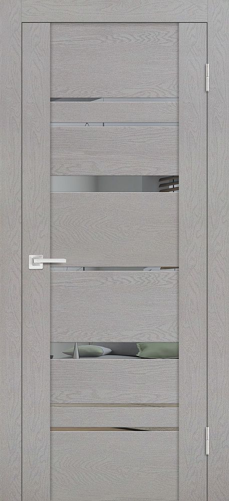 Дверь PST-2 / Цвет серый ясень / Зеркало тонированное / Двери PROFILO PORTE