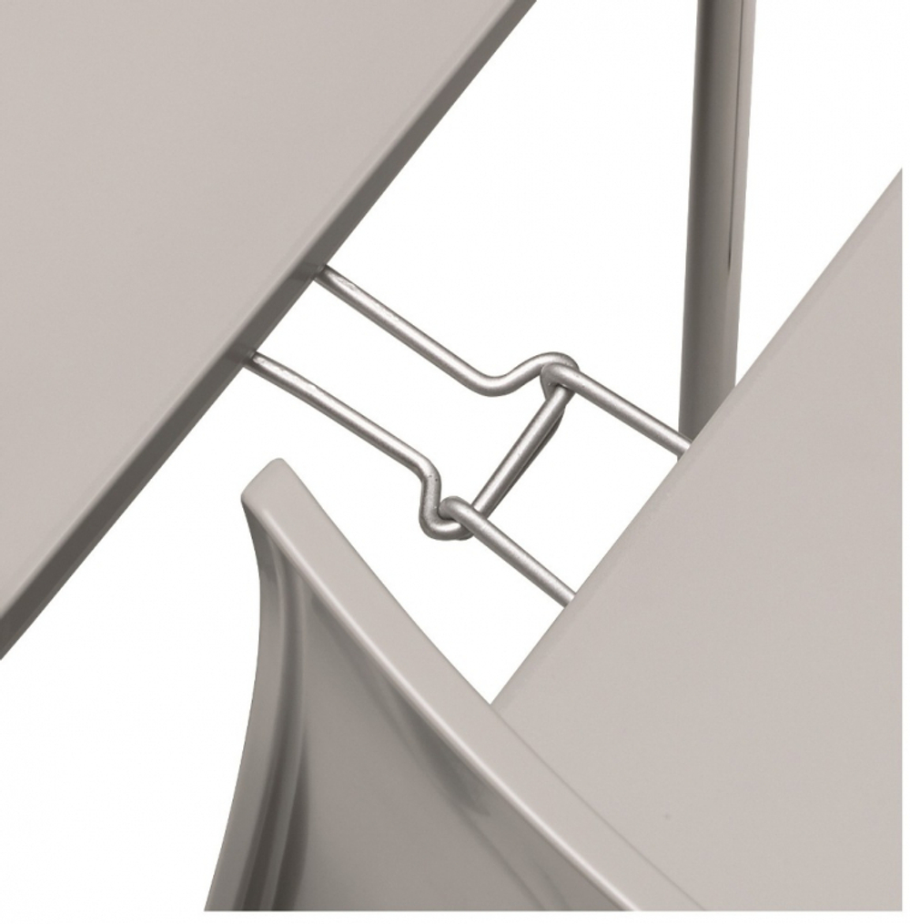 Стул пластиковый Scab Design Alice, хром, светло-серый