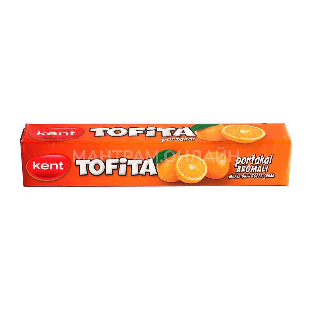 Жевательная конфета Kent Tofita вкус апельсин 47 г