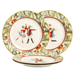 НАБОР ТАРЕЛОК ЗАКУСОЧНЫХ LEFARD "ЩЕЛКУНЧИК" 4 ШТ. 20,5 СМ (КОР=6НАБ.)