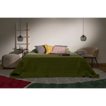 Покрывало стеганое solid dots оливкового цвета из коллекции essential, 230х250 см