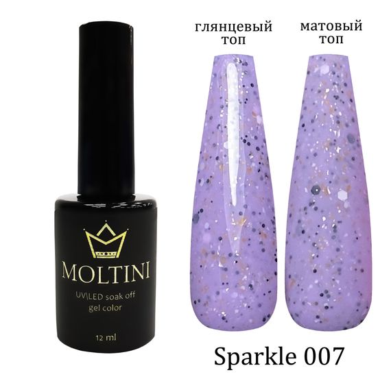 Гель-лак Moltini “Sparkle” 007, 12 ml