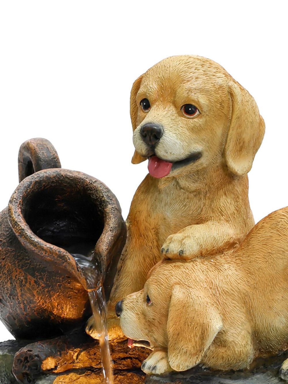 Waterfall Фонтан Щенки с подсветкой