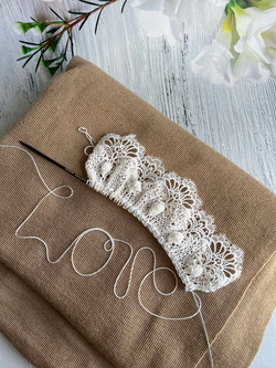 Тесьма кружево для рукоделия и вязания флоренция 1,5 м