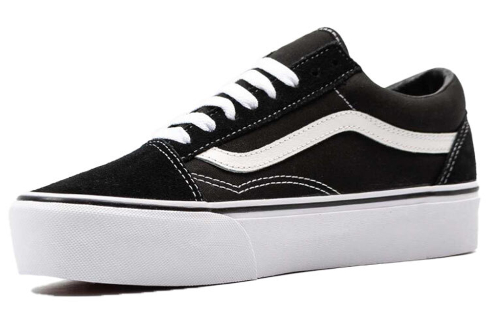 Vans Old Skool Platform Black White