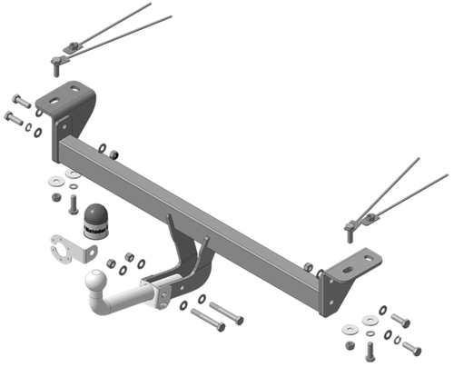 Фаркоп Motodor на Geely Coolray, 2023 - н.в. (оцинк. Шар) арт.94211-A