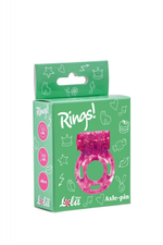 Эрекционное кольцо с вибрацией Rings Axle-pin pink (Цвет: розовый)