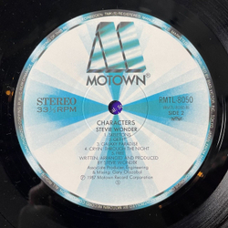 Винтажная виниловая пластинка LP Stevie Wonder Characters (Japan 1987) (Obi) Galaxy Paradise