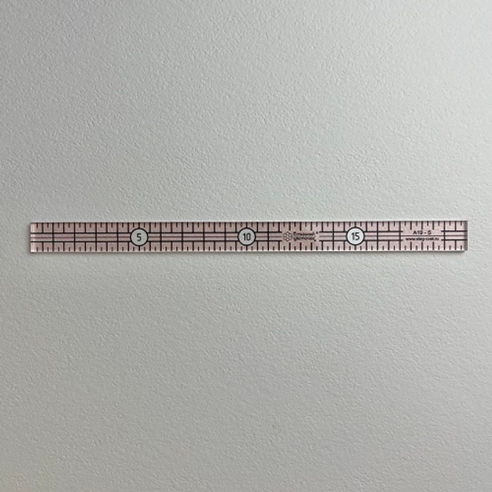 Линейка для пэчворка, 1,4х20см (арт. A19-S)