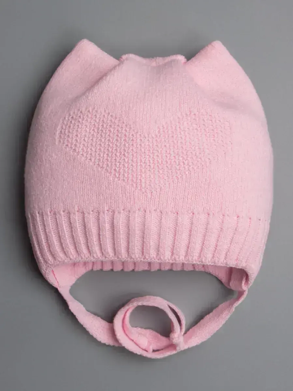 Шапка детская с ушками осенняя