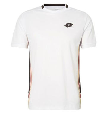 Футболка для мальчика теннисная Lotto Tech JR B VI - bright white