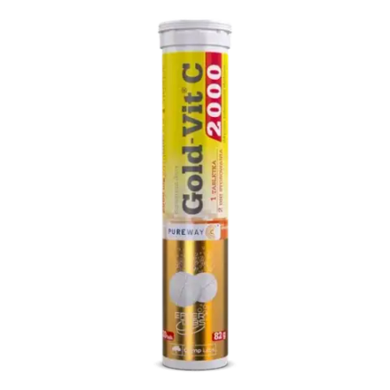 Диетическая добавка Olimp Gold-Vit C 2000, апельсиновый вкус, 20 шипучих таблеток