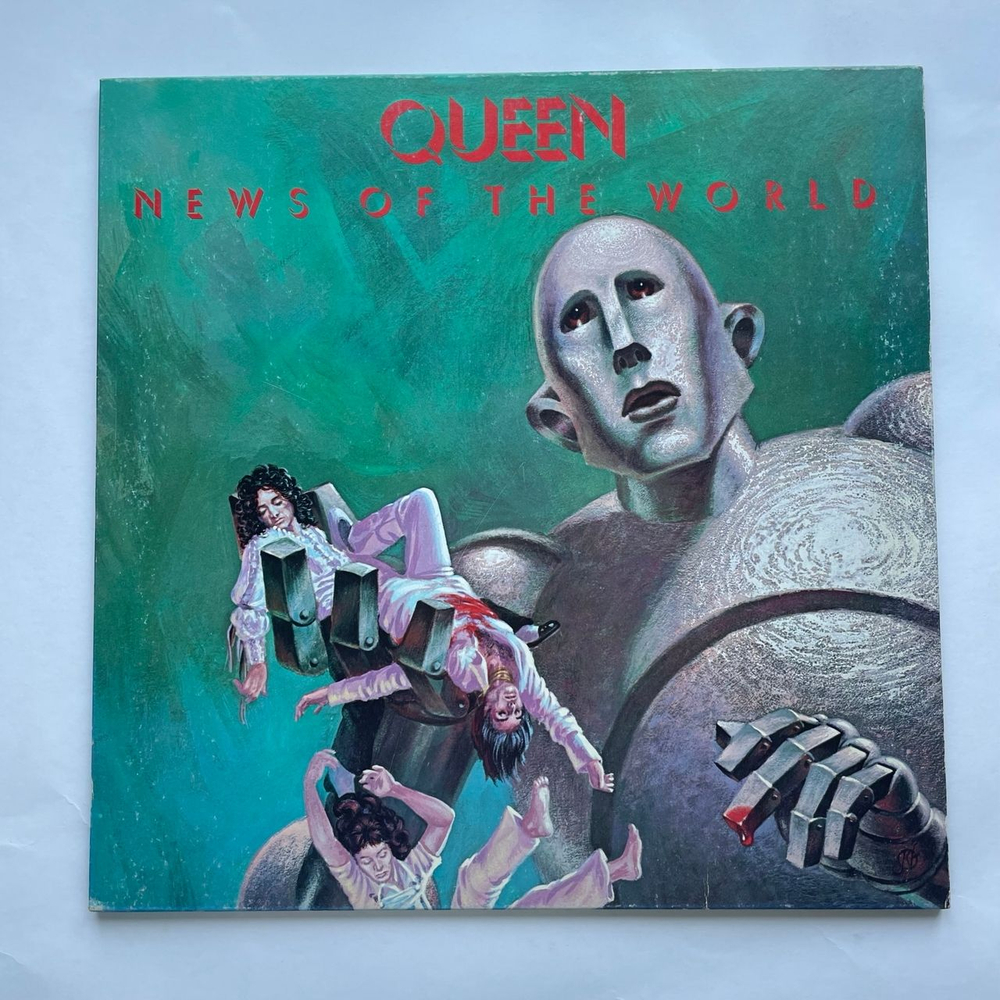 Винтажная виниловая пластинка LP Queen News Of The World (Япония 1977) (Без Оби)