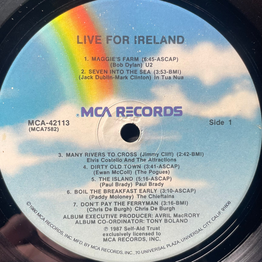 Сборник Live For Ireland (США 1987г.)