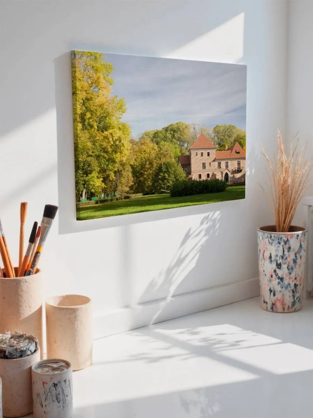 Картина на стену 40 X 50 Пейзаж домик