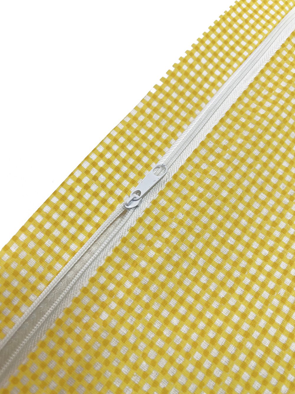 Наволочка комплект 2шт перкаль Сказка "Желтая клеточка" 40x60 см на молнии
