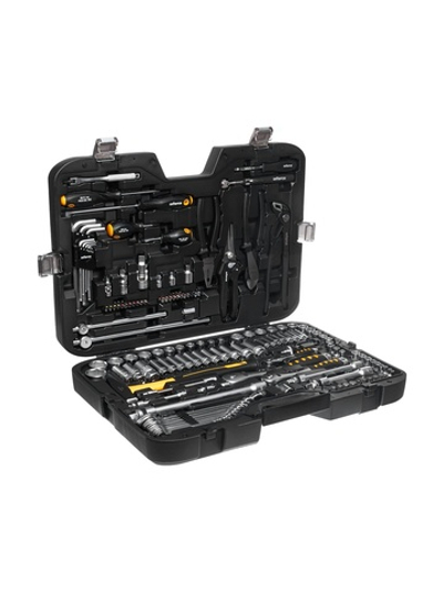 Набор инструментов Inforce 150 предметов 1/2 & 3/8 & 1/4, Сталь Cr-V, Сталь Cr-V, Профессиональный, 06-07-21