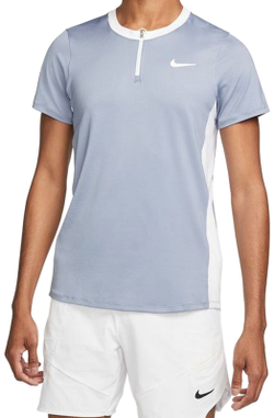 Мужское теннисное поло Nike Men's Court Dri-Fit Advantage Polo - небесный