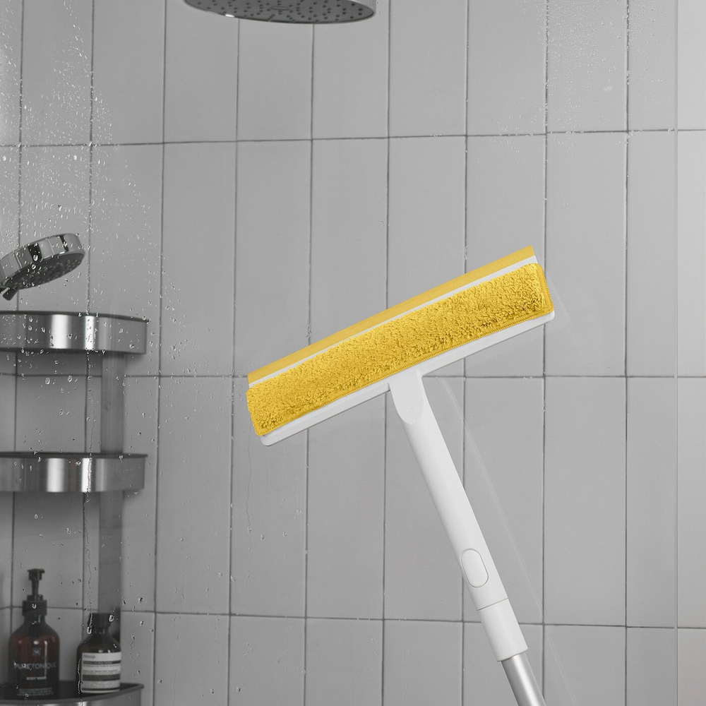 Скребок 2 в 1 IKEA PEPPRIG (ПЕППРИГ), Желтый, 25 см