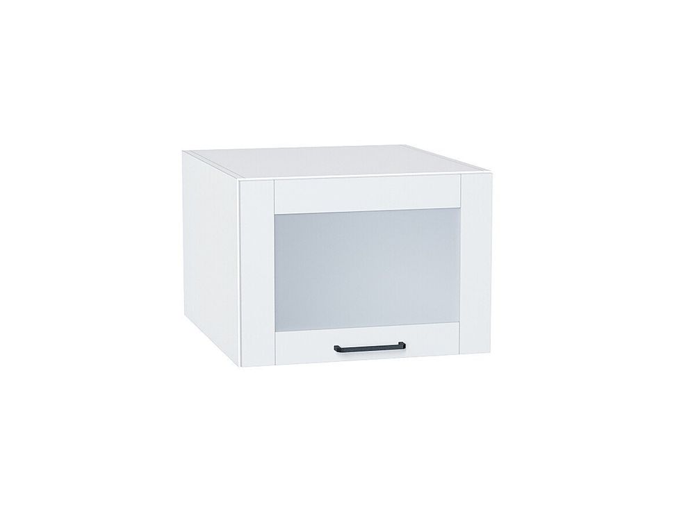 Шкаф верхний горизонтальный остекленный глубокий Флэт Плюс