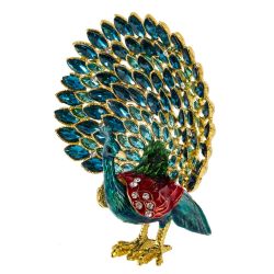 GAEM Шкатулка "Павлин", L9 W6 H10 см