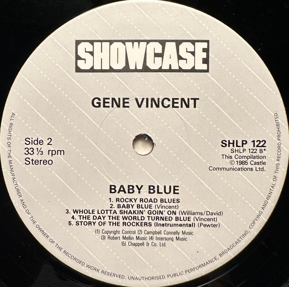 Gene Vincent - Baby Blue (Англия 1985г.)