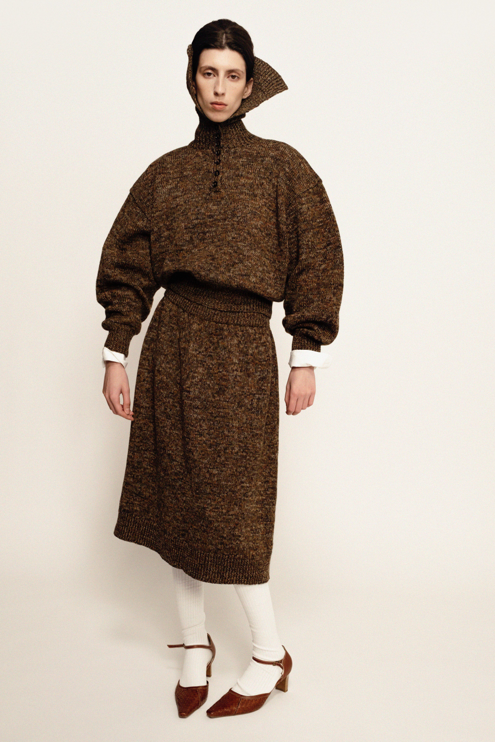 Юбка из Шерсти 25.NP.3.CLO.04.41, коричневый