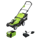 Аккумуляторная газонокосилка Greenworks G40LM41K2 40В (1 x 2 Ач, ЗУ) нож 41 см, 2504707UA
