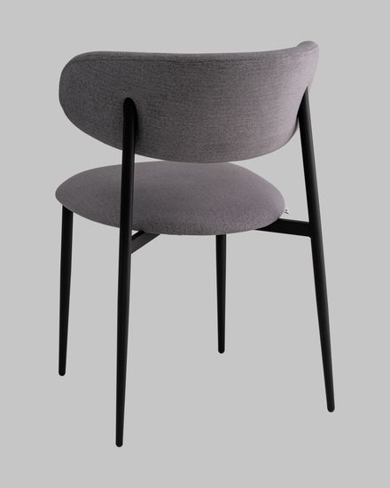 Стул Kirbi велюр серый