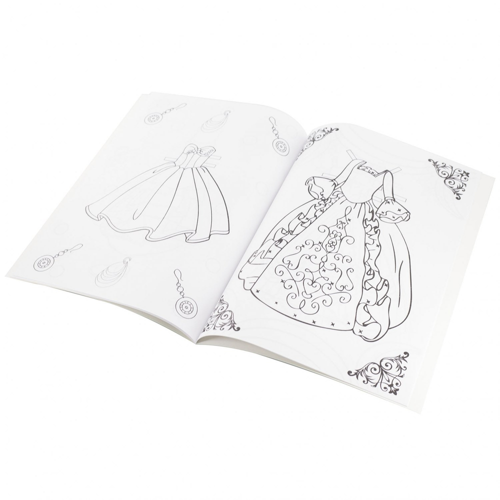 Раскраска А4 Alingar "Кукла-вырезалка". 10 л., обложка целлюлозный картон