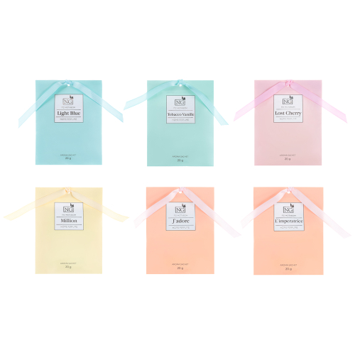 NEW GALAXY Ароматизатор Саше 20 гр,Perfume, L`mper, Tab.vanille, Light blue, Mill, J`adore, Lost Ch.