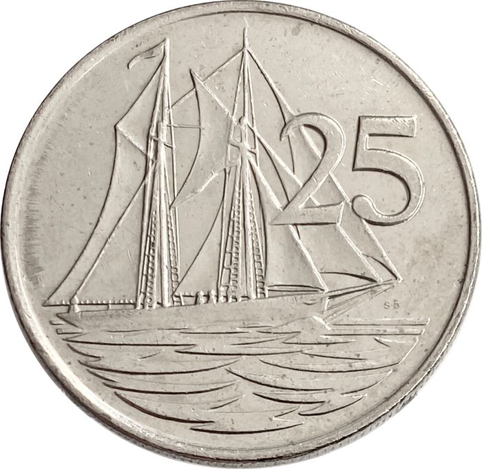 25 центов 1996 Каймановы острова