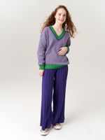 Джемпер для девочки AT954 сиренево-зеленый