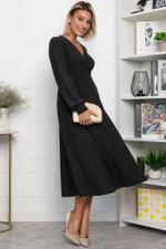 Платье трикотажное Эхо лета (черное) П14366-1М LT Collection