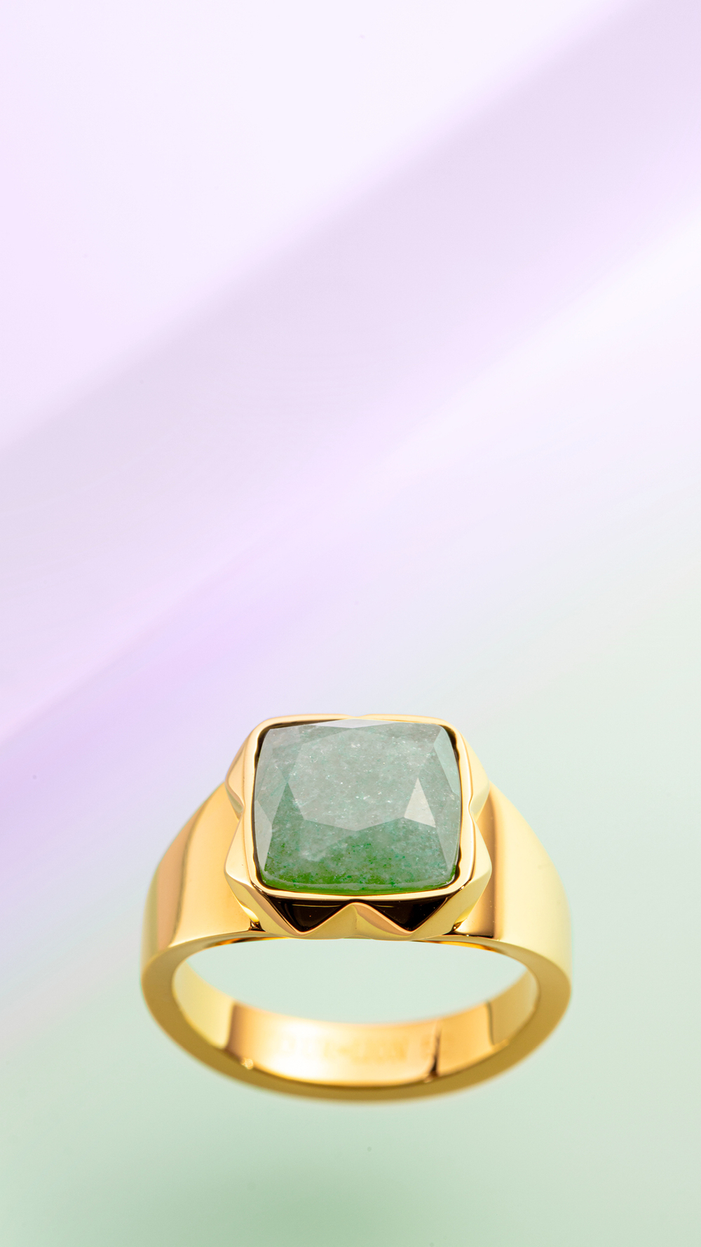 Кольцо Coeur de Lion Green-Gold 16.5 мм 1200/40-0516 52