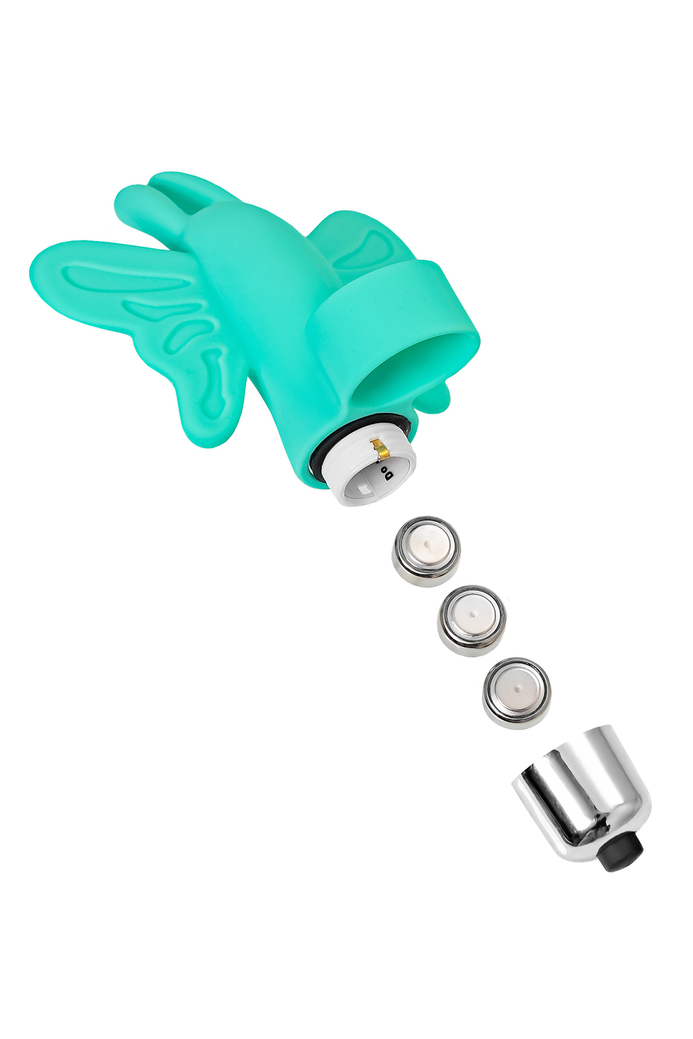 Вибронасадка-бабочка на палец Eromantica мятная 10 см